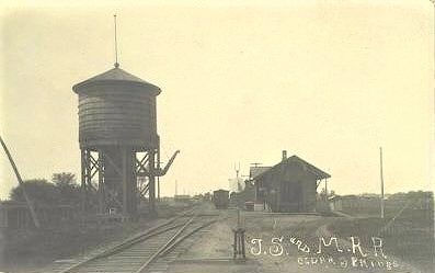 Cedar Springs tower and depot